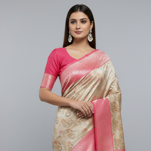 Art Silver Fancy saree