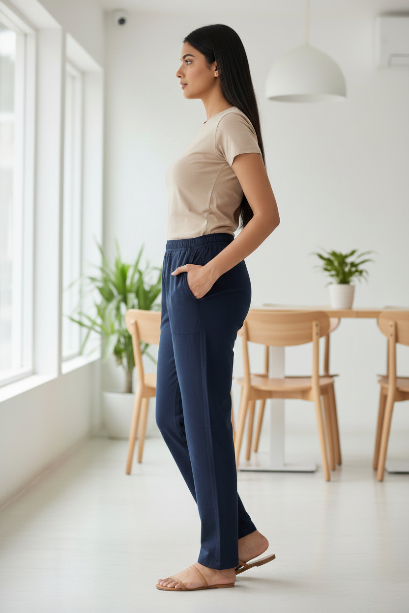 Navy blue bobba pant
