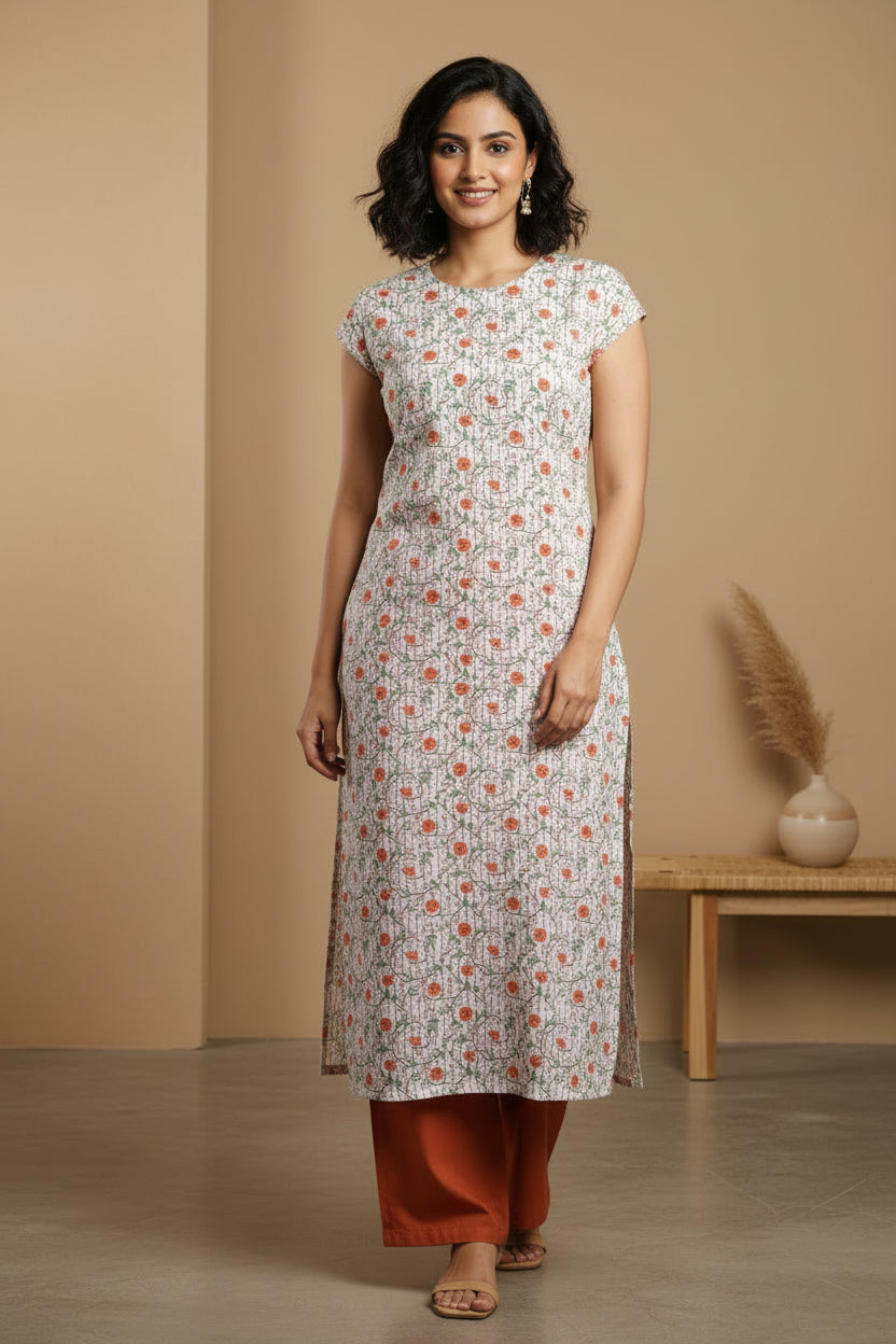 white kurti for women