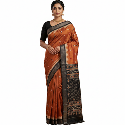 Lightweight Gold Jari Tussar Silk Saree for Weddings