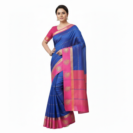 Kanjivaram Art Silk Saree for Women – Affordable Wedding Saree