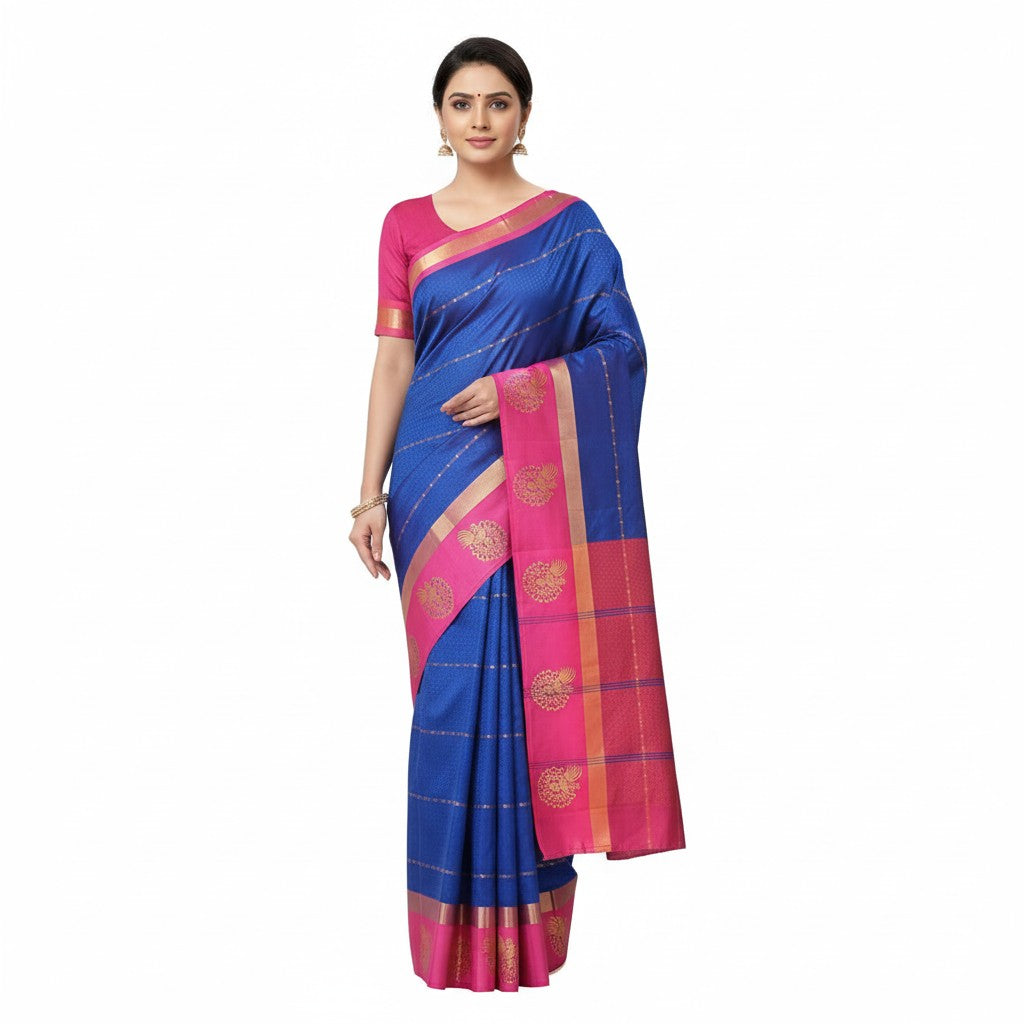 Kanjivaram Art Silk Saree for Women – Affordable Wedding Saree
