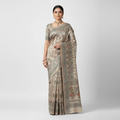  Madhubani Tussar Silk Saree 