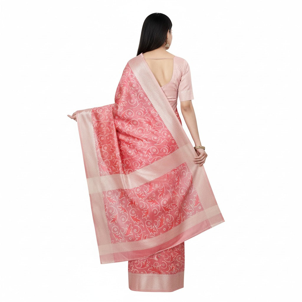 Art Silver Fancy Silk Saree