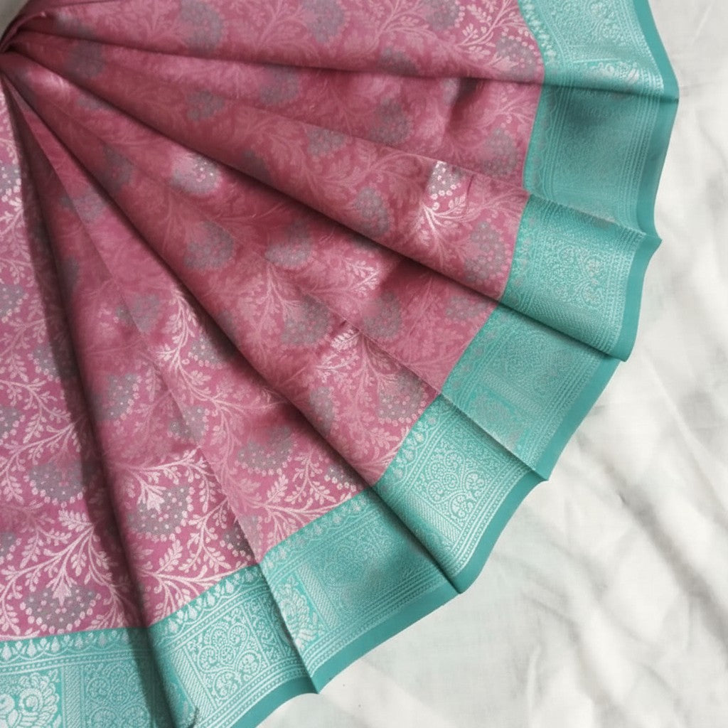 Art Silver Fancy Saree for Women – Party Wear 
