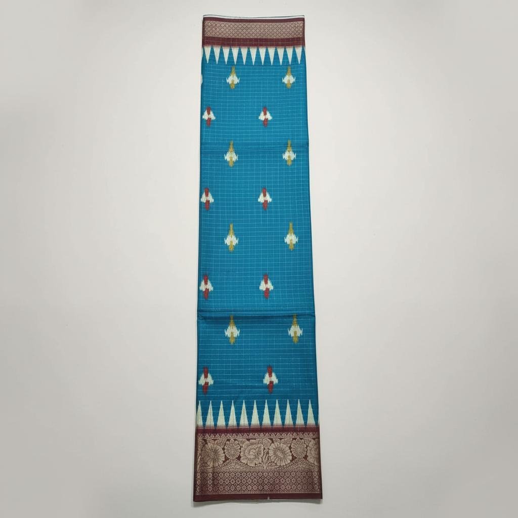 Tussar Silk Saree with Zari Border