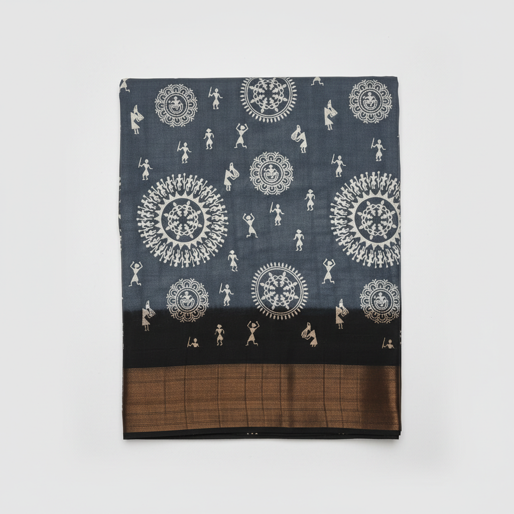 Handcrafted Doria Saree | Doria Cotton Silk Saree Online - Checkered & Lightweight