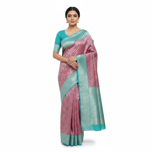 Art Silver Fancy Saree for Women – Party Wear 