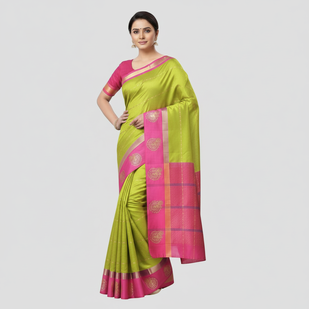 Art Silk Saree with Blouse Piece