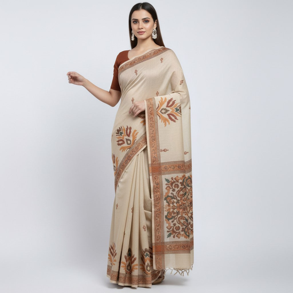Tissue Ikkat Saree for Women – Lightweight Festive Wear