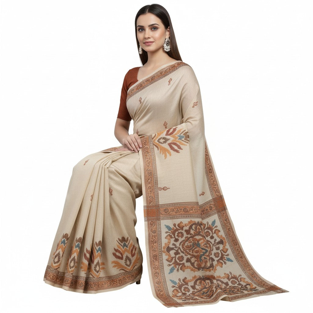 Tissue Ikkat Saree for Women – Lightweight Festive Wear