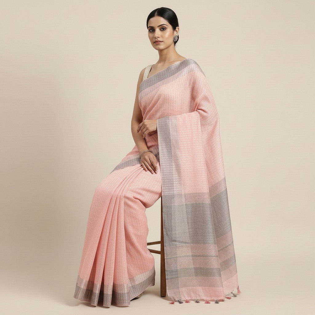  Linen Saree for Everyday Comfort