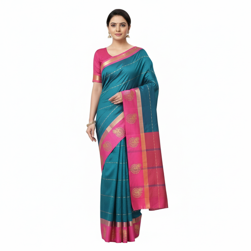 Art Silk Saree with Blouse Piece 