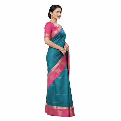 Art Silk Saree with Blouse Piece 