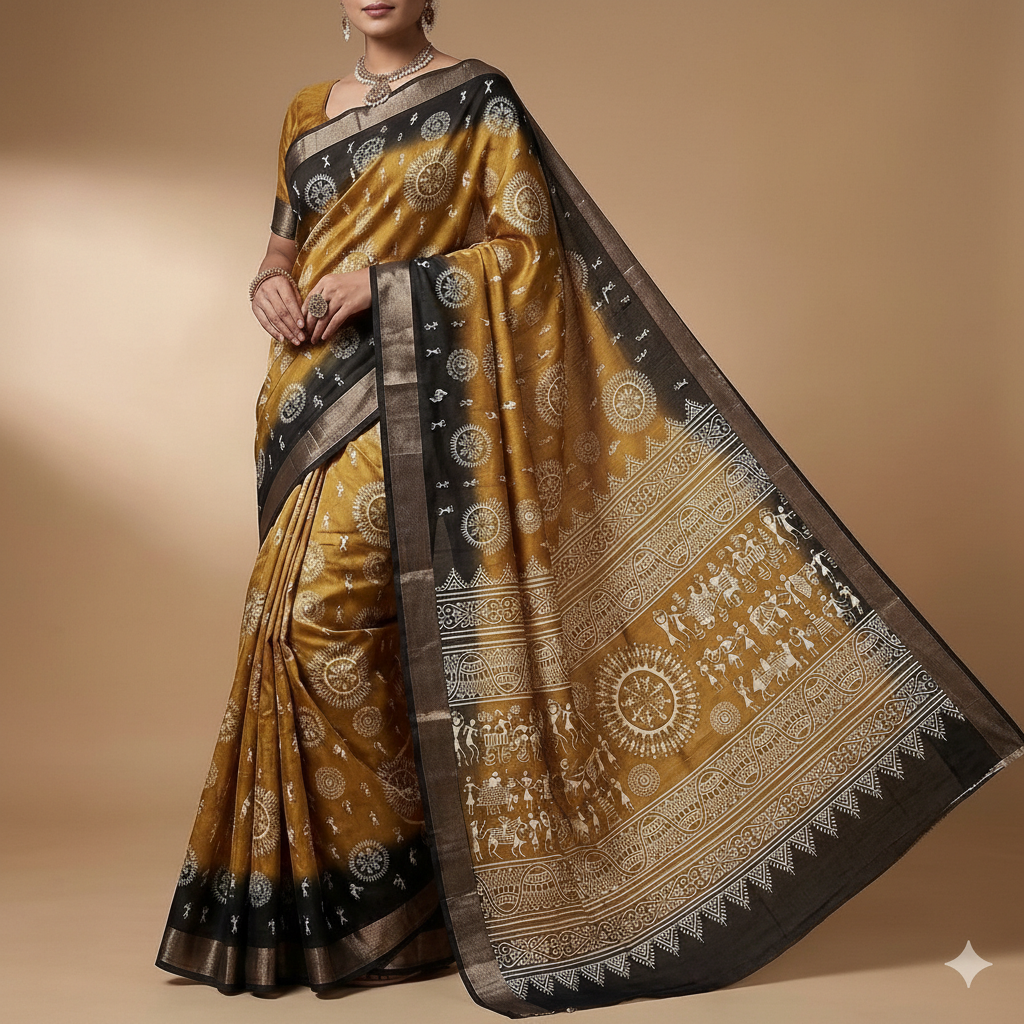 Handcrafted Doria Saree | Doria Cotton Silk Saree Online - Checkered & Lightweight